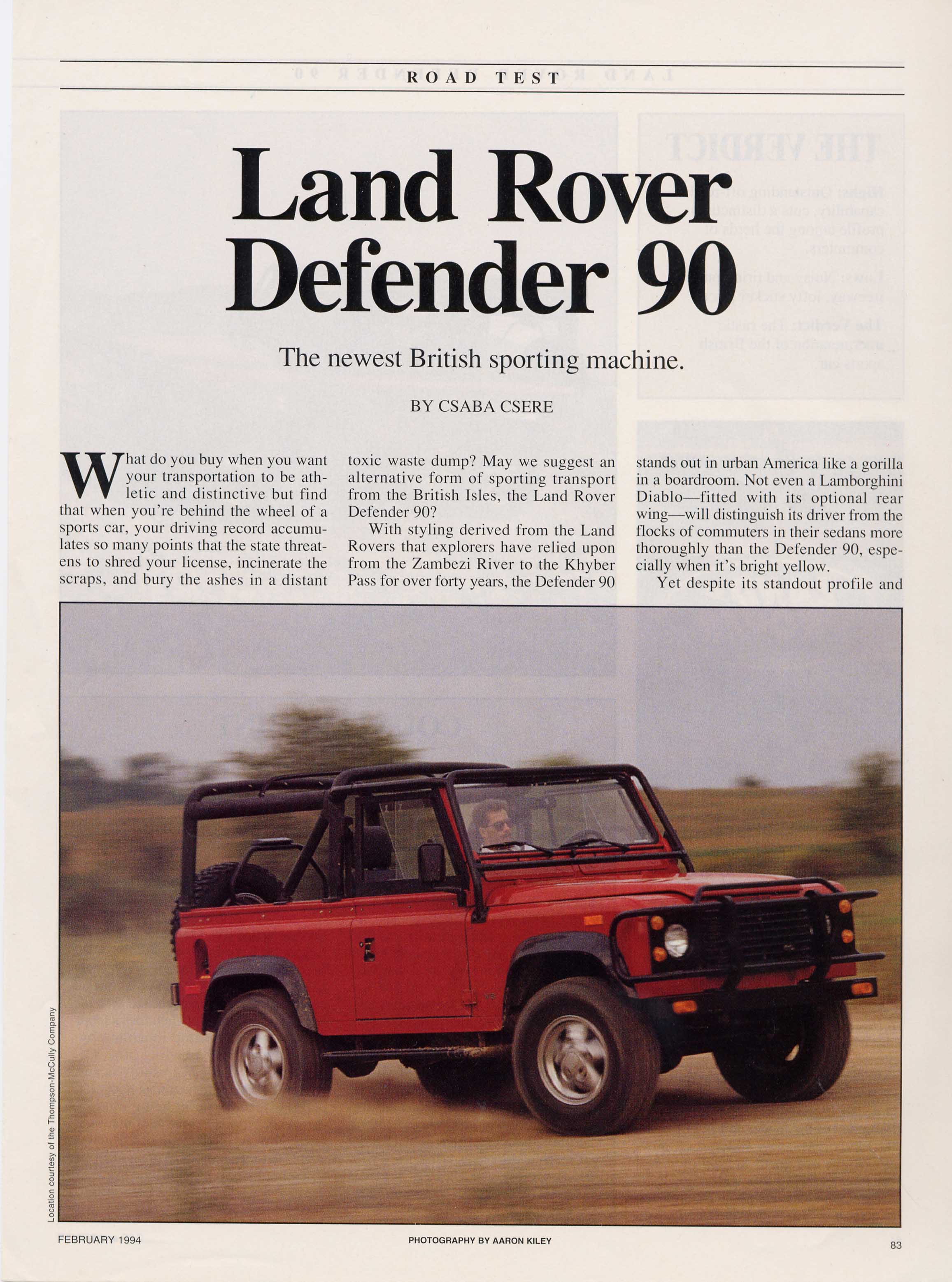 land rover 1994